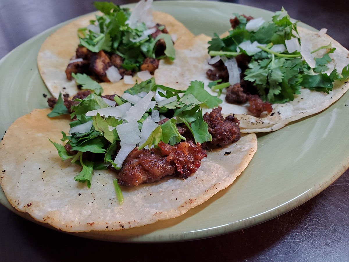 Ground beef tacos from Ana